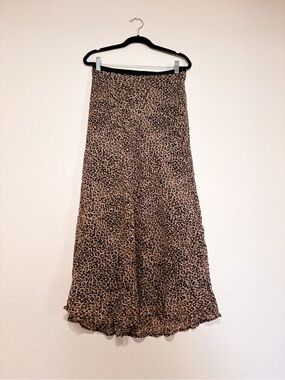 Rachel Zoe Leopard-Print Maxi Skirt in Brown and Black